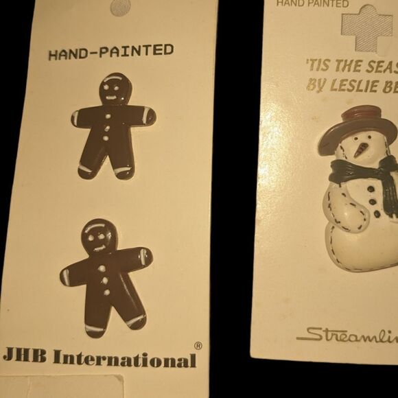 Vintage Holiday button lot - Picture 4 of 6